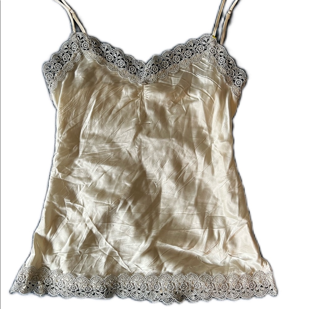 100% silk tank top